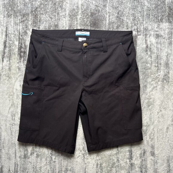 Amazon Shorts Mens Medium Black Luly Yang Cargo Pocket Working Driver Size L - Picture 1 of 4